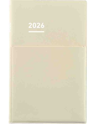 Jibun Techo Kokuyo - Agenda 2026 - Biz Diary - A5 Slim - Bege