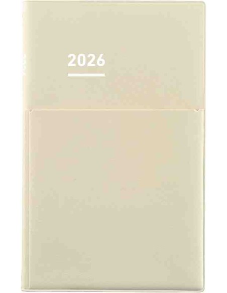 Jibun Techo Kokuyo - Agenda 2026 - Biz Diary - A5 Slim - Bege