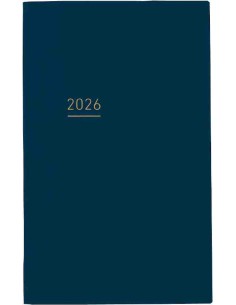 Jibun Techo Kokuyo - Agenda 2026 - Lite Mini Diary - B6 Slim - Azul-marinho