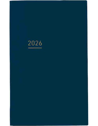 Jibun Techo Kokuyo - Agenda 2026 - Lite Mini Diary - B6 Slim - Azul-marinho