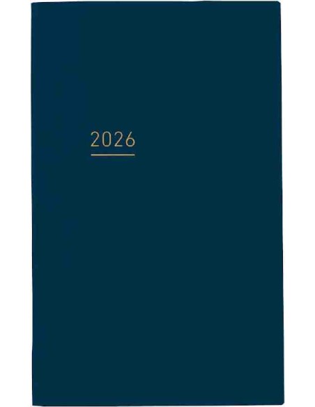 Jibun Techo Kokuyo - Agenda 2026 - Lite Mini Diary - B6 Slim - Azul-marinho