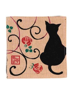 Base de copos reversível Kurochiku (Kyoto) - Modelo: Hagatumi tsubaki usucha