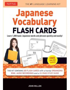 Japanese Vocabulary Flash Cards Kit - Inclui áudio online