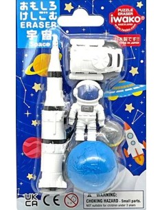 Iwako Puzzle Eraser - Space (Borrachas coleccionáveis -...