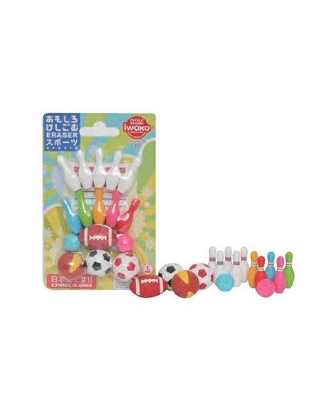 Iwako Puzzle Eraser - Sports (Borrachas coleccionáveis - Made in Japan) 
