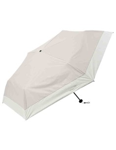 Guarda-chuva SORANI para sol e chuva com proteção UV (FPU 50+) - Bicolor bege e branco (58 cm)