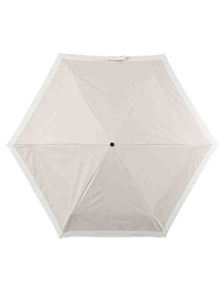 Guarda-chuva SORANI para sol e chuva com proteção UV (FPU 50+) - Bicolor bege e branco (58 cm)