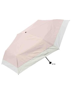 Guarda-chuva SORANI para sol e chuva com proteção UV (FPU 50+) - Bicolor rosa e branco (58 cm)