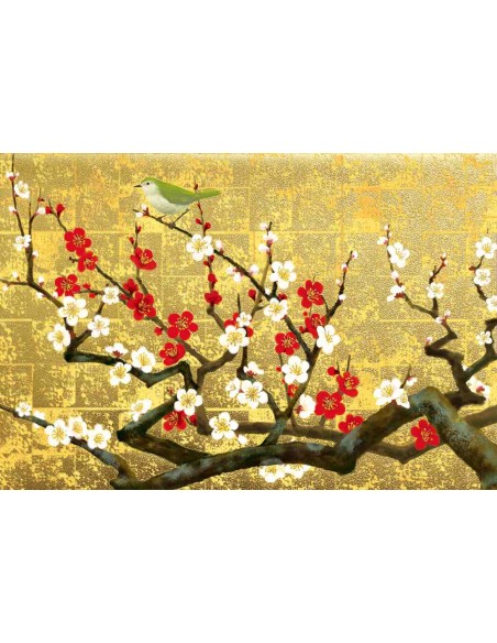 Chikyu Greetings - Cartão japonês - Flor de cerejeira