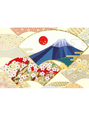 Chikyu Greetings - Cartão japonês - Leque tradicional