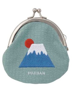 Decole - Porta-moedas bordado com fecho de metal - Monte Fuji