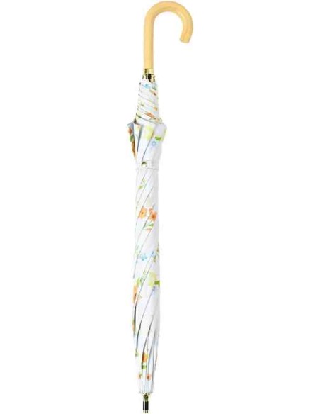 Guarda-chuva comprido para sol e chuva com 100% de proteção contra a luz - Flores (55 cm)