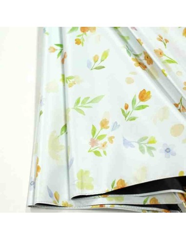 Guarda-chuva comprido para sol e chuva com 100% de proteção contra a luz - Flores (55 cm)