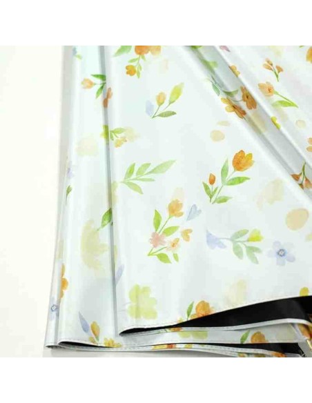 Guarda-chuva comprido para sol e chuva com 100% de proteção contra a luz - Flores (55 cm)