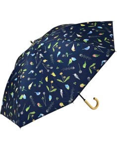 Guarda-chuva comprido para sol e chuva com 100% de proteção contra a luz - Pássaros (55 cm)