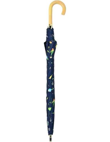 Guarda-chuva comprido para sol e chuva com 100% de proteção contra a luz - Pássaros (55 cm)