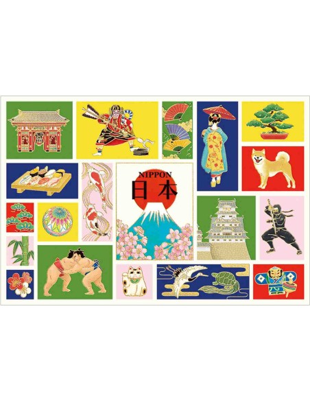 Chikyu Greetings - Cartão japonês - Símbolos do Japão