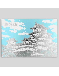 FUTABA - Postal Lugares Famosos do Japão - Castelo de Himeji - Céu Azul