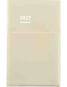 Jibun Techo Kokuyo - Agenda 2027 - Biz Diary - A5 Slim - Bege