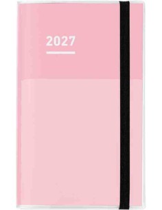 Jibun Techo Kokuyo - Agenda 2027 - Diary + Life + Idea set - A5 Slim - Rosa