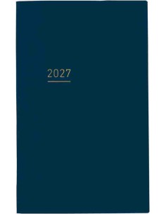 Jibun Techo Kokuyo - Agenda 2027 - Lite Mini Diary - B6 Slim - Azul-marinho