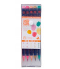 Akashiya Watercolor Brush Pen Sai 5 Colors Set (Spring)