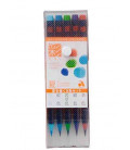 Akashiya Watercolor Brush Pen Sai 5 Colors Set (Summer)