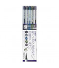 SAI ThinLINE Extra Fine Brush Pen 5 earth-tone colors